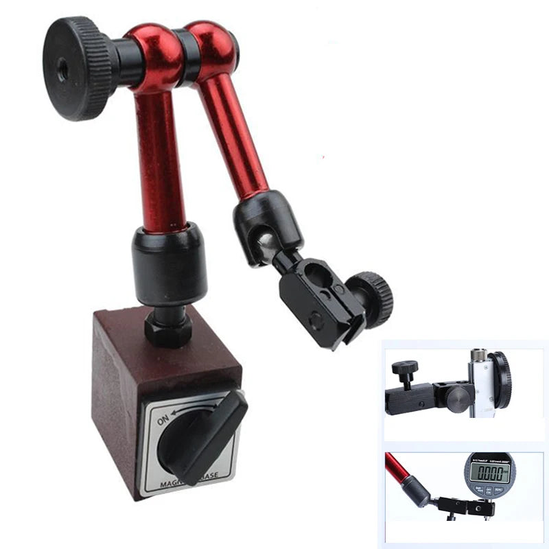 Digital Dial Indicator 0-12.7mm/0.5'' 0-25.4mm 0.01mm Mini Magnetic Base Holder Gauge Caliper Measuring Tools