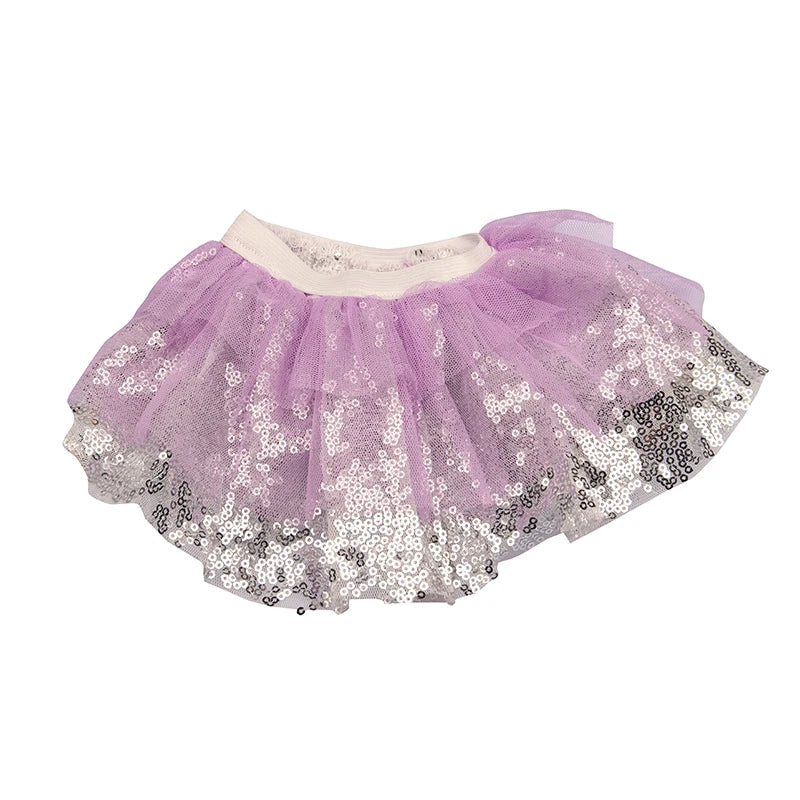 Sequins Dress Doll Clothes For 17 Inch&43cm Baby New Born Doll Brilliant Party Reunion Doll Skirt For American 18 Inch Doll DIY