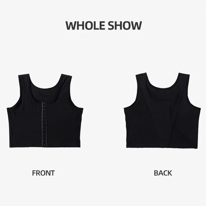 Men's Chest Vest Sweat Chest Bandage Tight-fitting Underwear Body Shaper Corset Support Belt Chest Compression Correct Posture