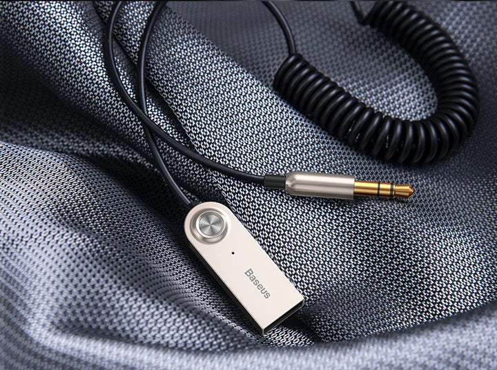 Baseus AUX Bluetooth Adapter Car 3.5mm Jack Dongle Cable Handfree Car Kit Audio Transmitter Auto Bluetooth 5.0 Receiver