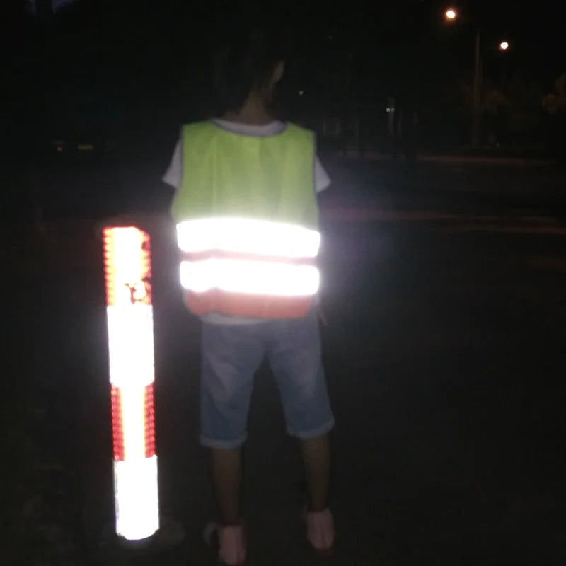 Pupils Safety Warning Vest Kids Reflective Vest School Children Training Breathable Jacket Scooter Cycling Fluorescent Waistcoat