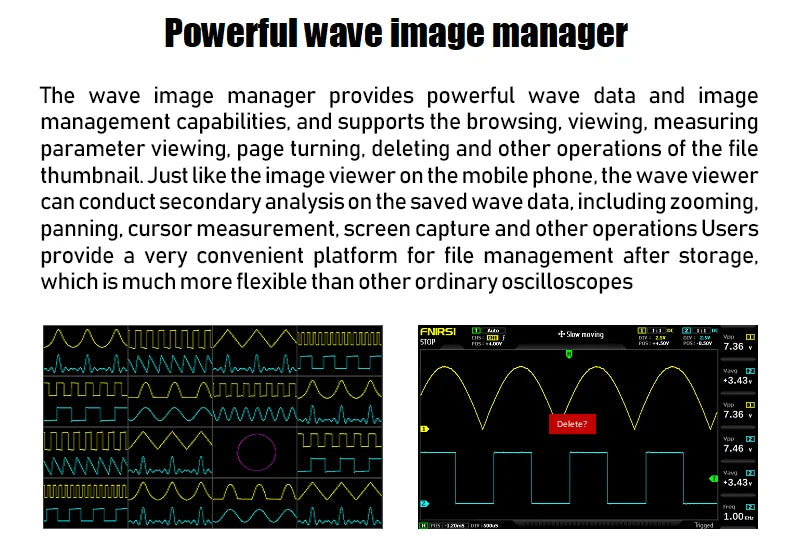 FNIRSI-1014D Dual Channel Desktop Digital Oscilloscope 100MHz* 2 Analog Bandwidth 1GSa/s Sampling Rate 10Mhz  Signal Generator