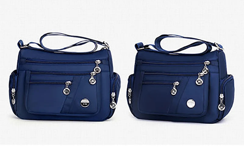 Large Capacity Women Crossbody Bag Waterproof Tote Casual Nylon Shoulder Bag Purse Handbag Lightweight Travel Messenger Bag
