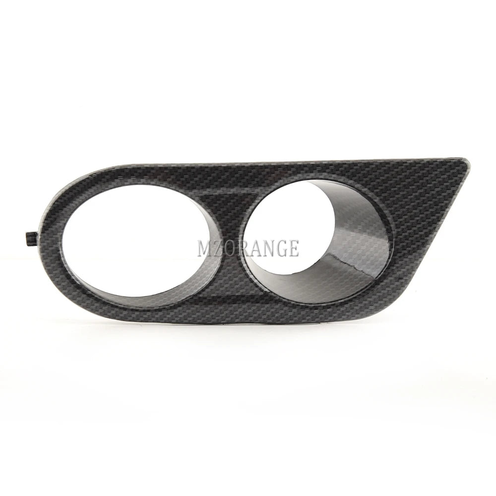 Carbon Fiber Fog Light Cover for BMW E46 M3 2001-2006 Glossy Black Fog Lights Grill Frame Surrounds Air Duct Fog Lamp Hood