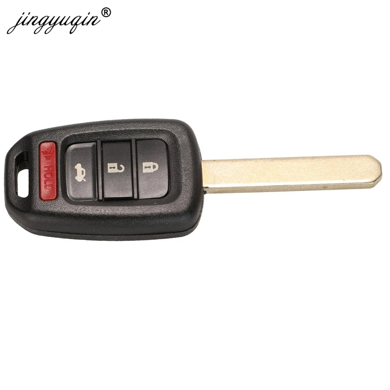 jingyuqin 10pcs/lot Car Key Shell 2/3/4 Button for Honda Civic City Fit HR-V XR-V Auto Remote Fob Case