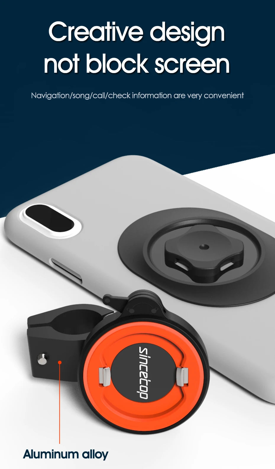 Electric Motorcycles Phone Holder Bike GPS Navigation Rearview Mirror Handlebar Mount Smartphone Aluminum Alloy Accessories Tool
