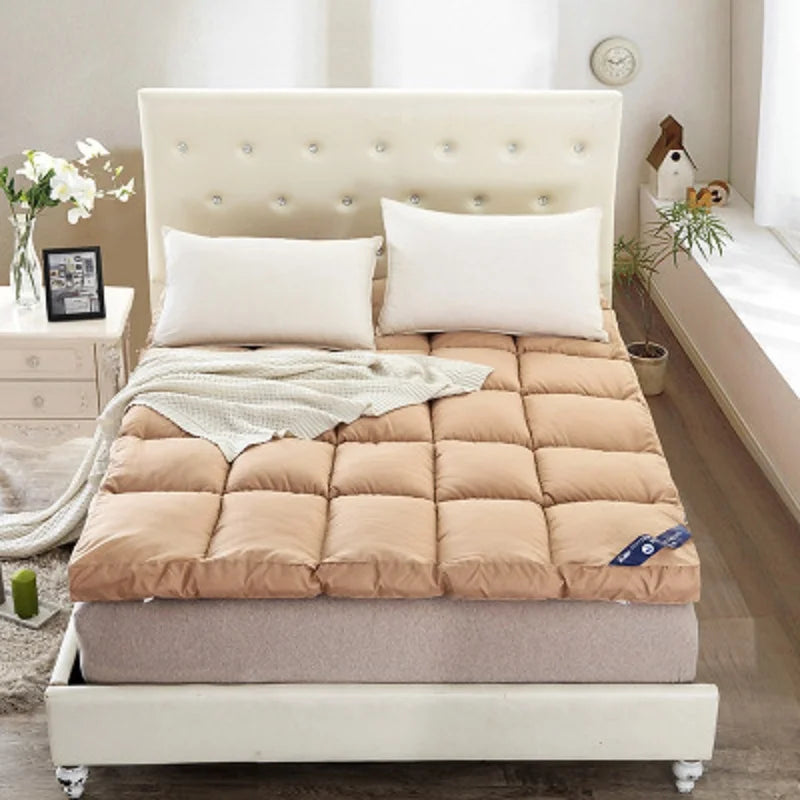 10cm Thick Feather Velvet Fiber Filled Mattress Non-slip Fixed Single And Double Can Be Customized Tatami