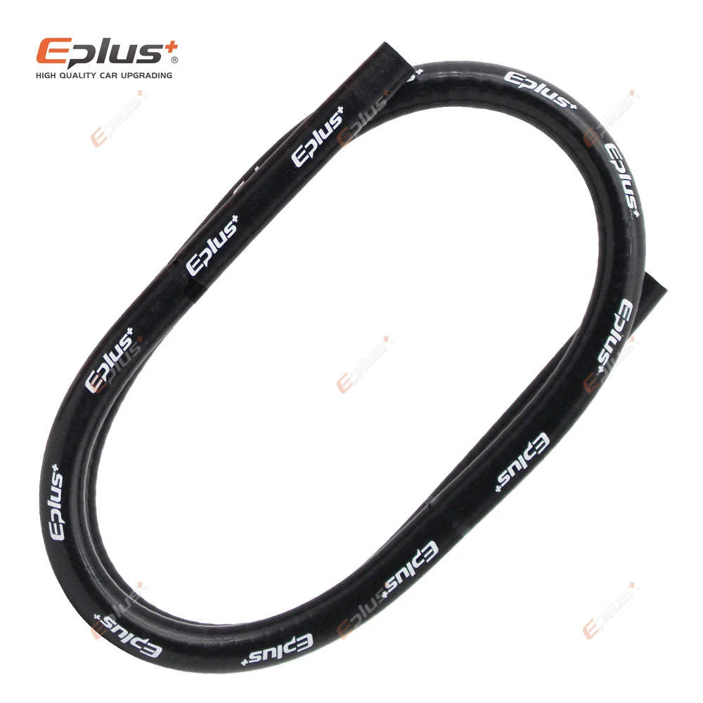EPLUS 3 Layers Polyester Silicone Hoses Straight 1 Meter Car Engine Universal High Temperature Silica Gel Tube Black Multi Size