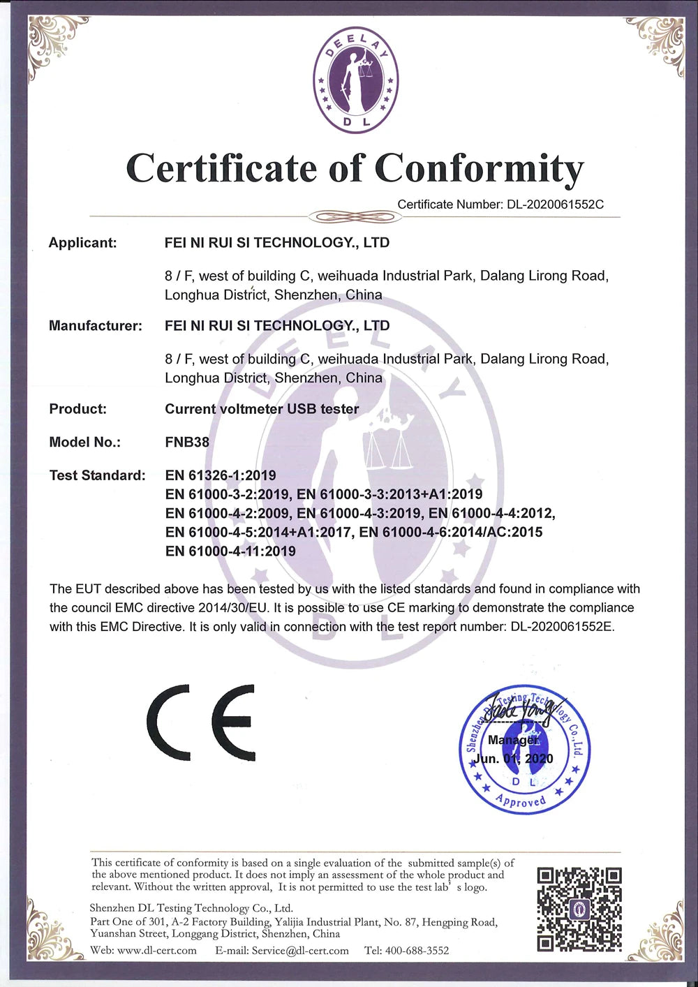 FNB38 Current And Voltage Meter USB Tester QC4+ PD3.0 2.0 PPS Fast Charging Protocol Capacity Test