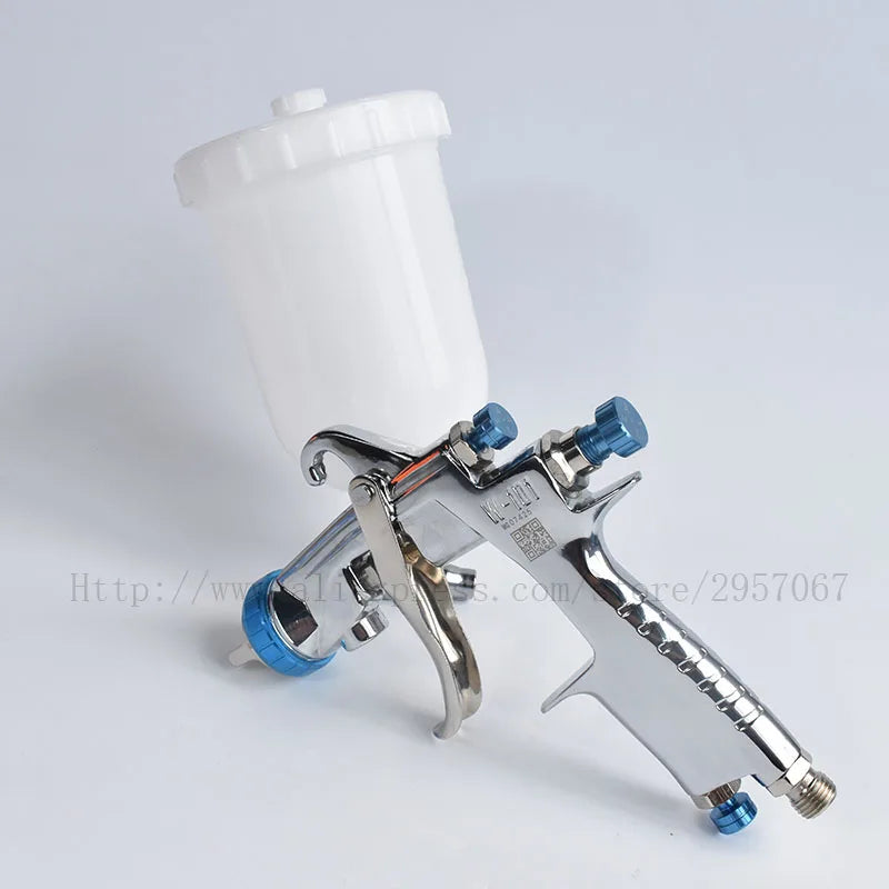 high quality W101 hvlp gravity spray gun W-101 400CC plastic pot 1.3/1.5/1.8mm original authentic spray gun