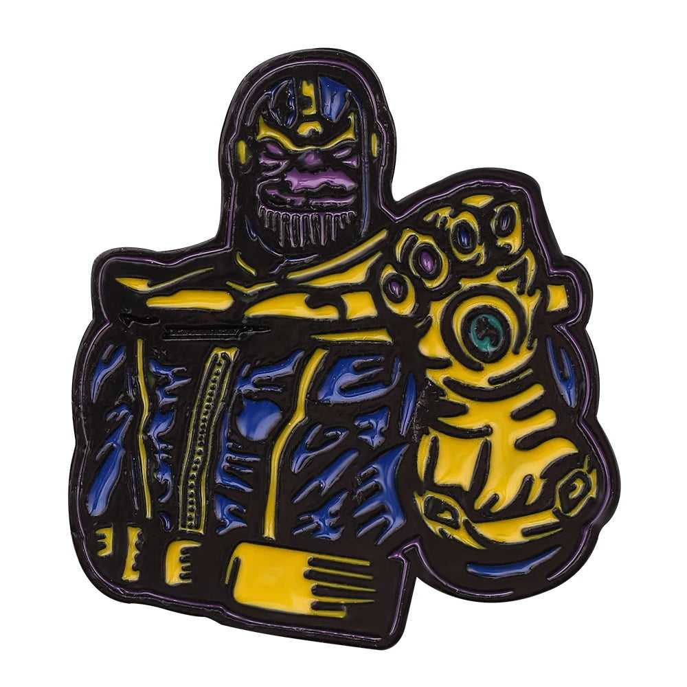 Marvel Superhero Collection Brooch Captain America Iron Man Spiderman Hulk The Avengers Badge Metal Enamel Lapel Pin Accessories