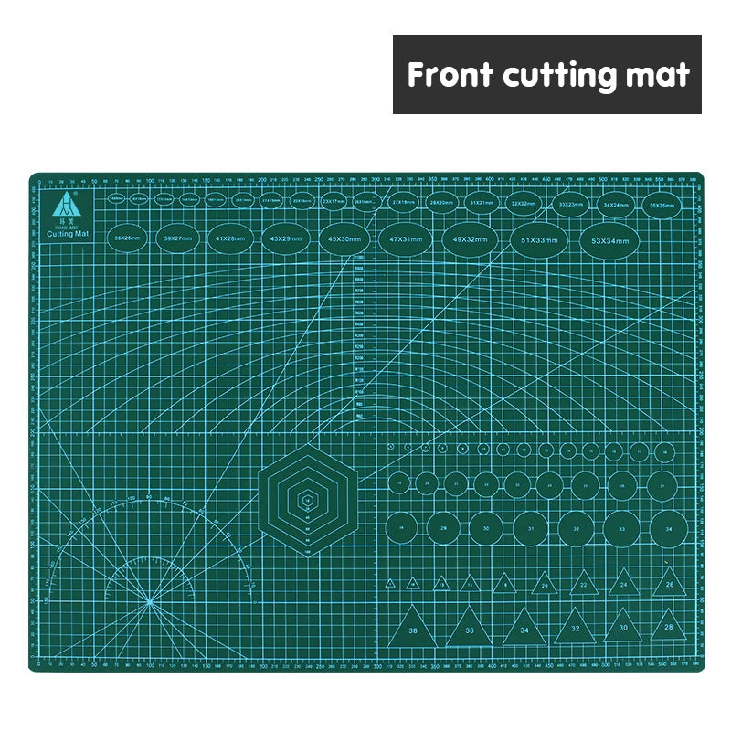 A2 Cutting Board Grid Line Self-healing Cutting Board Craft Card Multicolor Double-sided Desktop Manual Cutting Pad 60 * 45cm