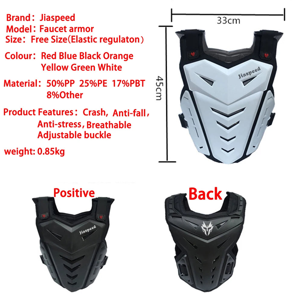 Motorcycle Jacket Body Armor Motorcycles Riding Chest Protector Motocross Off-Road Racing Vest
