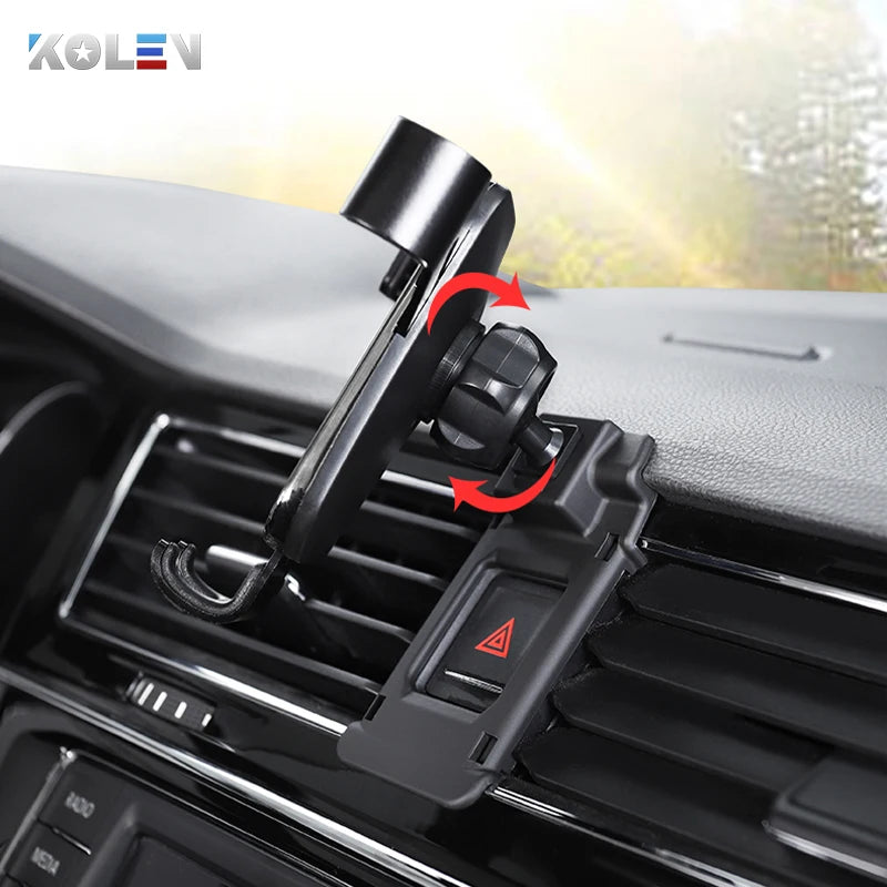 Car Mobile Phone Holder For Volkswagen VW Golf 7 MK7 2014-2020 Cellphone GPS Air Vent Outlet Bracket Snap-type Navigation Stand