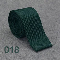 Knitted Ties For Men Slim Fashion Neckties Plain Black Red Knit Tie Men Women Wedding Daily Casual Neck Knitted Cravatas HUISHI