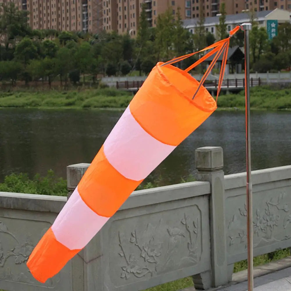 White And Red Fluoerscence Waterproof Wind Sock Wind Sleeve Waterproof Wind Vane Windbag Scale Airport Windsock