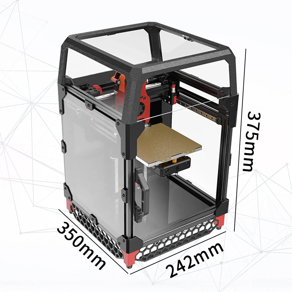 Go V0.1 0.1 Corexy 3D Printer Kit with Enclosed Panels