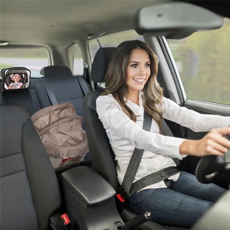 Baby Car Mirror Adjustable Car Back Seat Rearview Facing Headrest Mount Child Kids Infant Baby Safety Monitor Accessories
