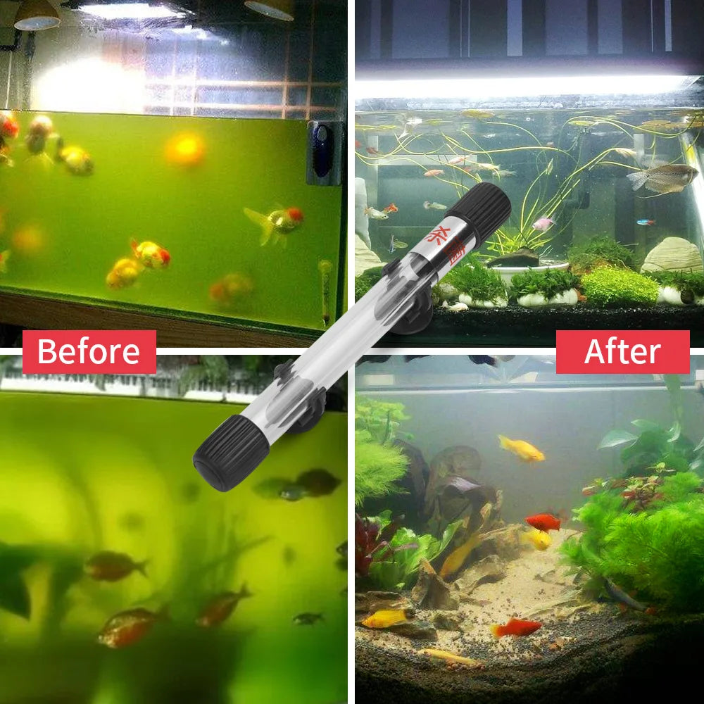 Aquarium UV Light Submersible Sterilization Lamp 5~11W For Fish Tank