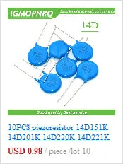 10PCS 25V1000UF 10*17mm 1000UF 25V 17*10 Aluminum electrolytic capacitor