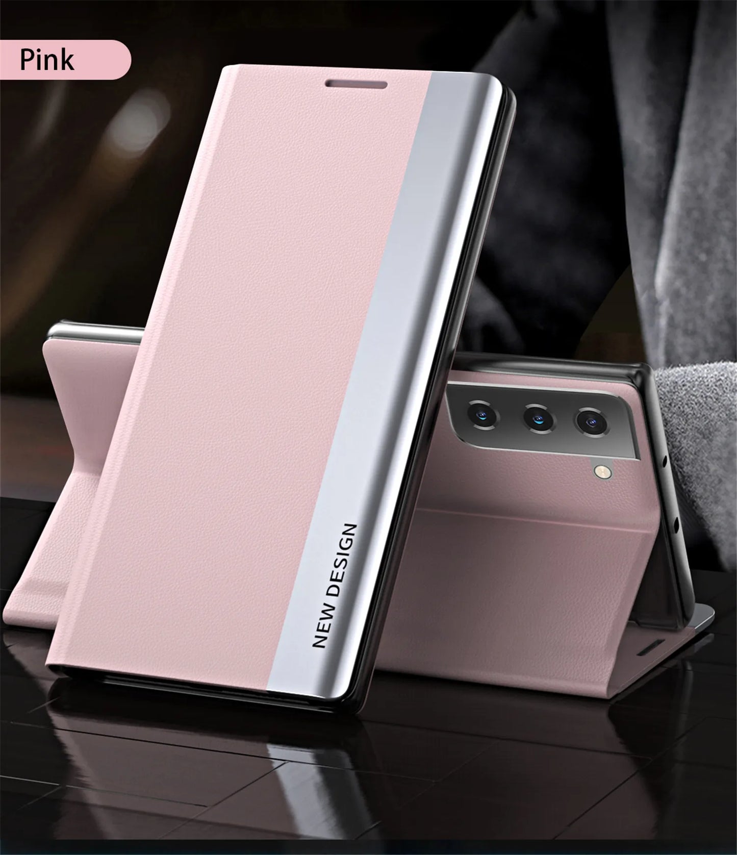 Luxury Leather Flip Case For Samsung Galaxy S25 Edge S24 S23 S22 S21 S20 Ultra S10 Plus S23 S21 S24 FE Note 20 Ultra Stand Cover