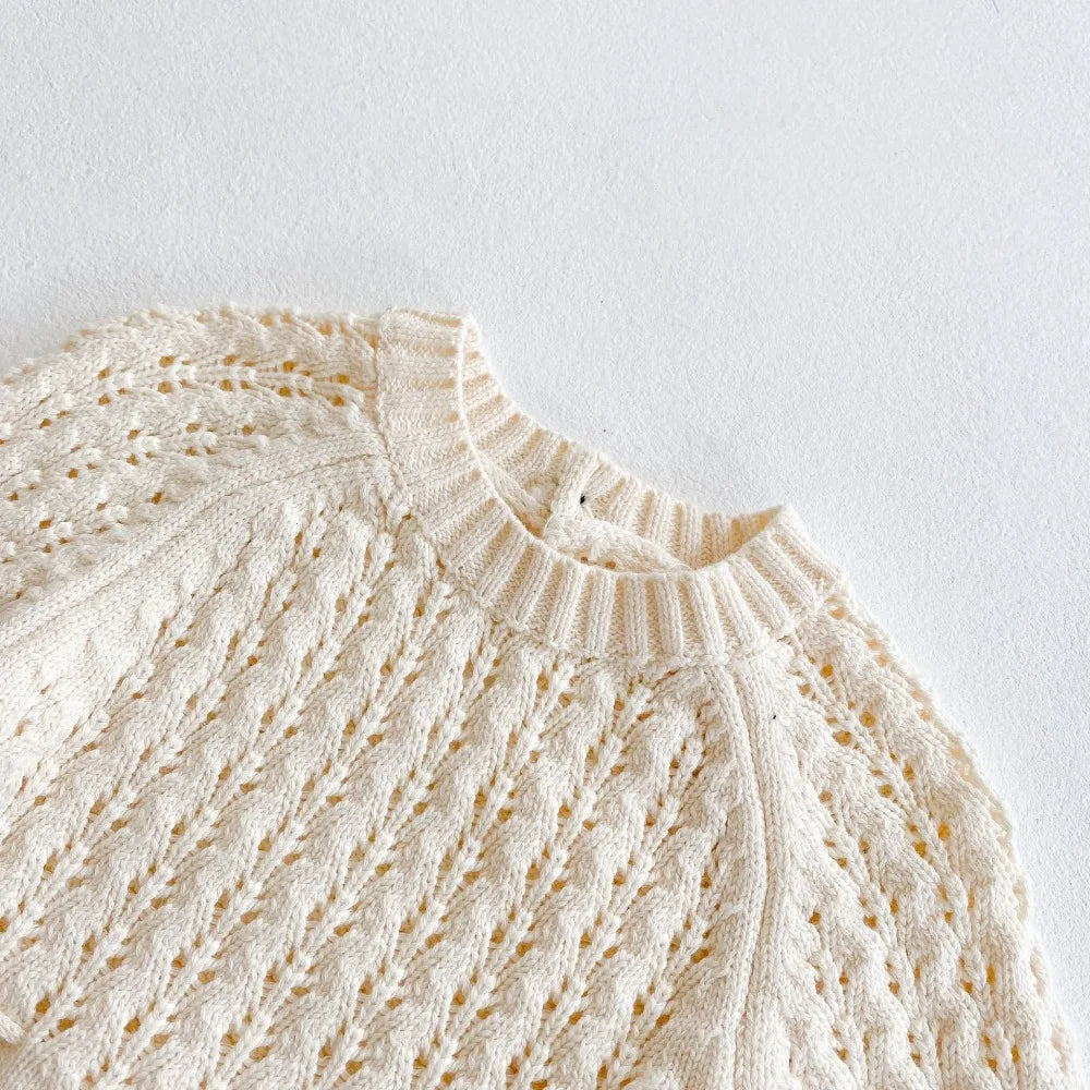Spring Baby Clothes Girls Romper Autumn Long Sleeve Baby Girl Knit Hollow Out Rompers Baby Jumpsuit Baby Clothes
