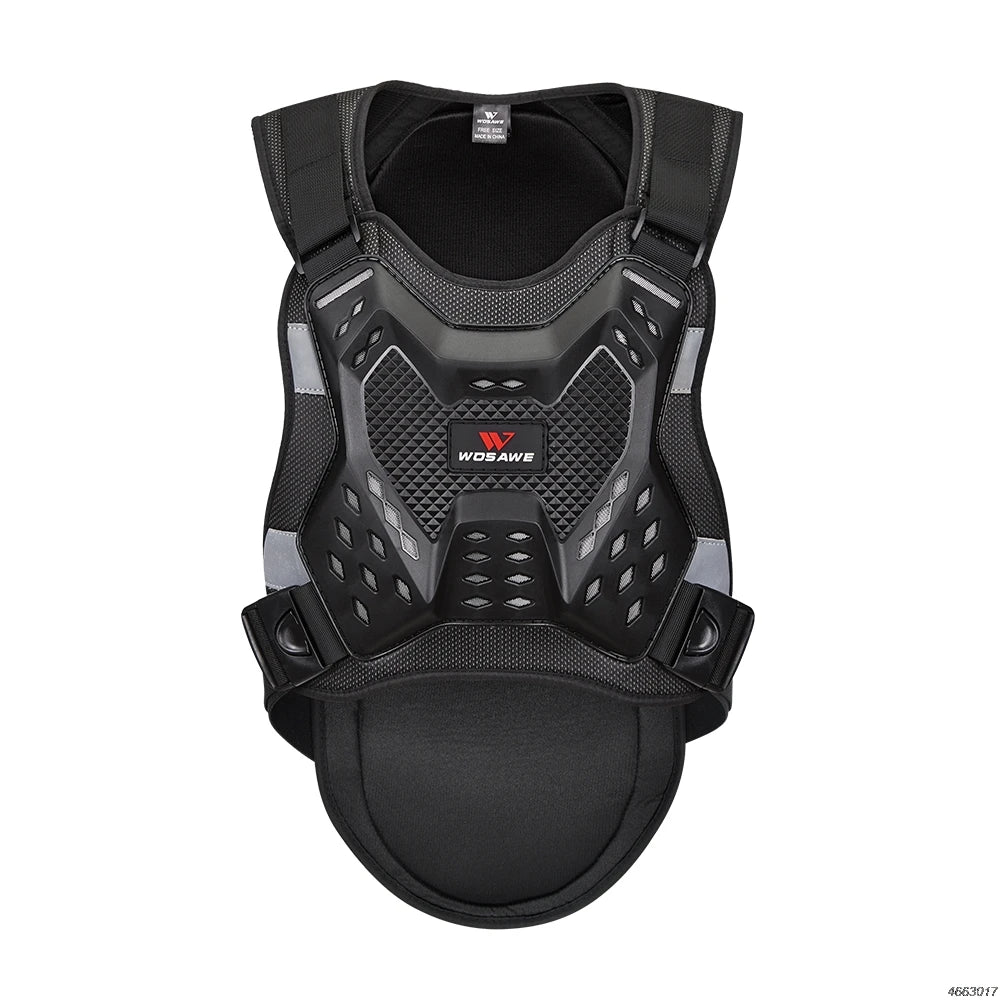 Motorcycle Jacket Adult Chest Back Protector Moto Body Armor Guard Racing Body Protector Armor Jacket Motocross Protective Gear