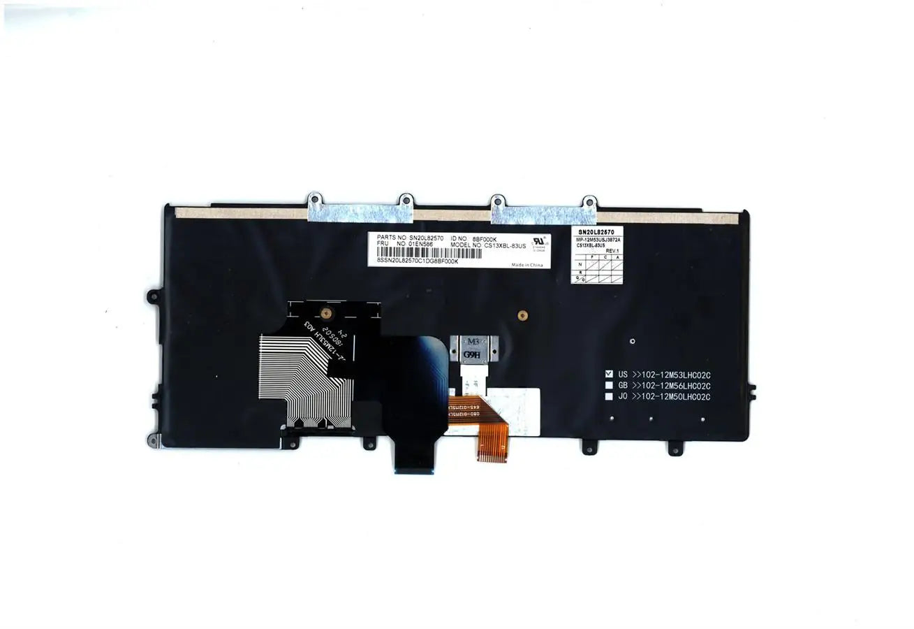New Original US English Backlight keyboard For Lenovo Thinkpad X270 A275 Laptop Backlight Teclado FRU 01EN586 01EP062