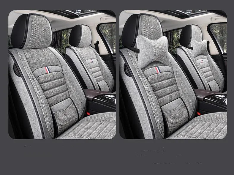 Car Front&Rear Seat full surround Cover Car Styling Universal for Five-Seat Cars with pillow for All Four Seasons