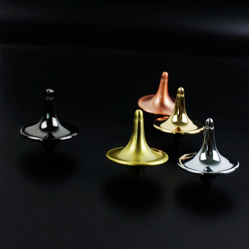 2PCS Hot Movie Totem Metal Gyro Silver Hand Spinning Top Fingertips Small Cyclone Gyroscope Fidget Toys For Children Gifts