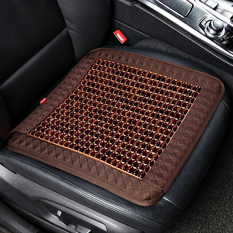 Summer Wooden Bead Car Seat Ventilated Breathable Seat Cushion Cool Pad Single Piece Single Summer Seat Covers & Supports Wood