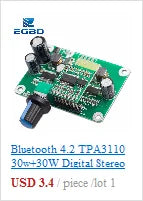 TPA3110 XH-A232 30W+30W 2.0 Channel Digital Stereo Audio Power Amplifier Board DC 8-26V 3A  for Arduino