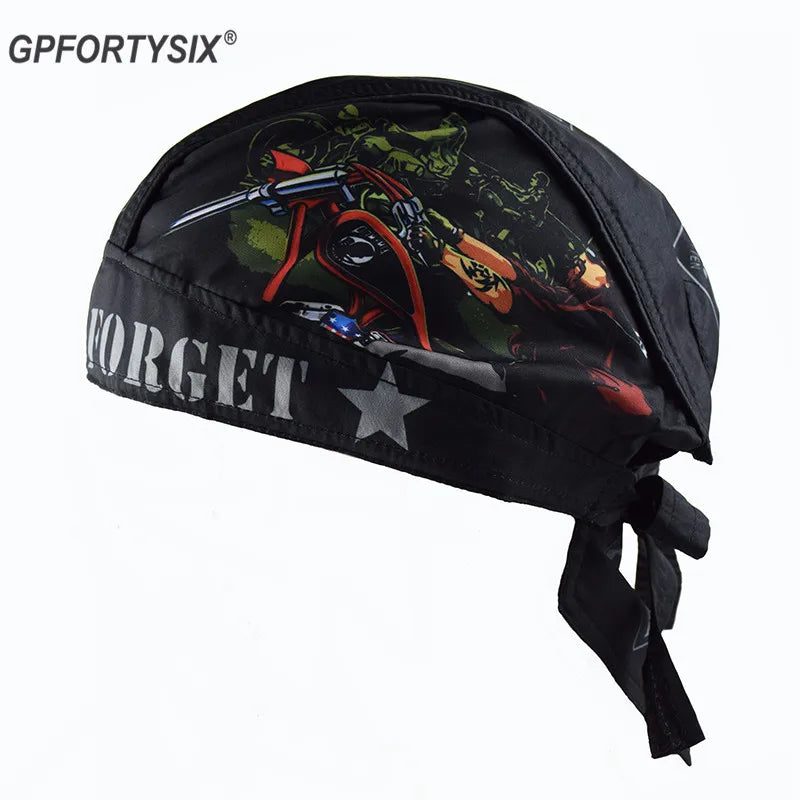 Motorcycle Face Mask Summer Running Cycling Hat Motorcycle Skull Caps Helmet Balaclava Headwrap Bandana Face Shield Headband