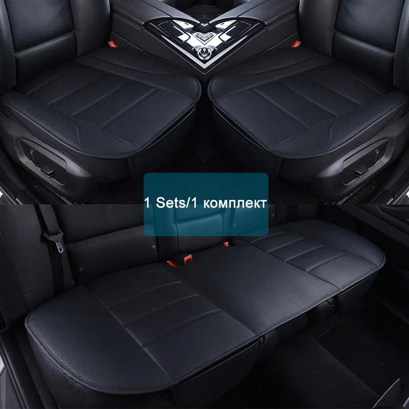 Ultra-Luxury Car Seat Protection Single Seat Without Backrest PU Senior Leather Car Seat Cover For Most Four-Door Sedan&SUV