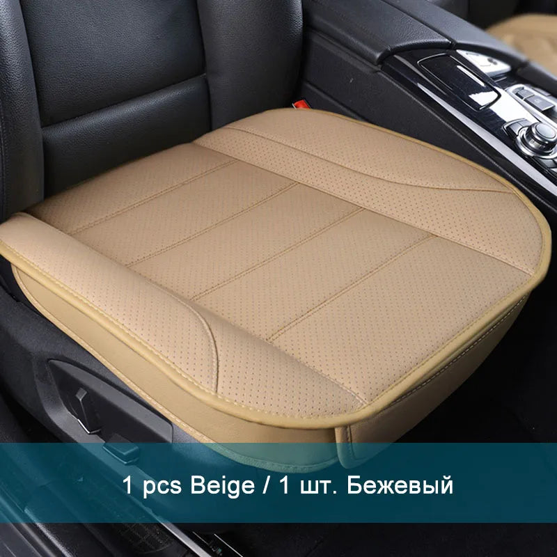 Ultra-Luxury Car Seat Protection Single Seat Without Backrest PU Senior Leather Car Seat Cover For Most Four-Door Sedan&SUV