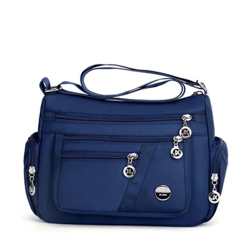 Large Capacity Women Crossbody Bag Waterproof Tote Casual Nylon Shoulder Bag Purse Handbag Lightweight Travel Messenger Bag