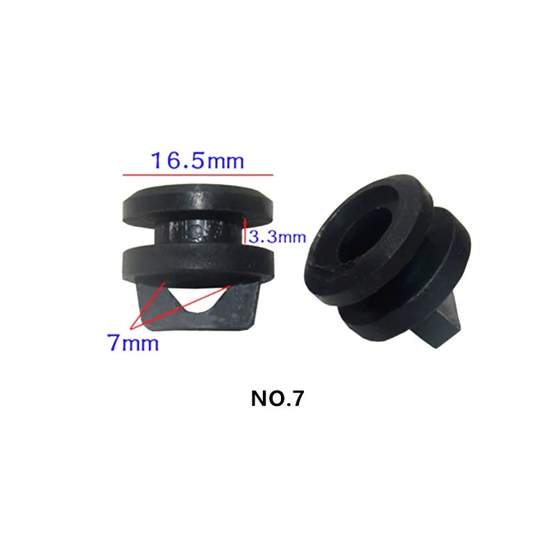 50Pcs Vans Truck Station Wagon Construction Vehicle Car Curtain Track Fastener Clip Straight Clamp