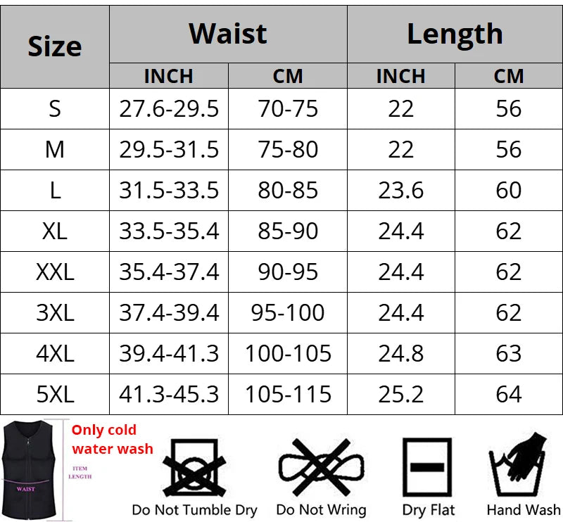 Men's Body Shaper Waist Trainer Sauna Vest Compression Sweat Shirt Corset Top Abdomen Slimming Shapewear Fat Burn Fitness Suits