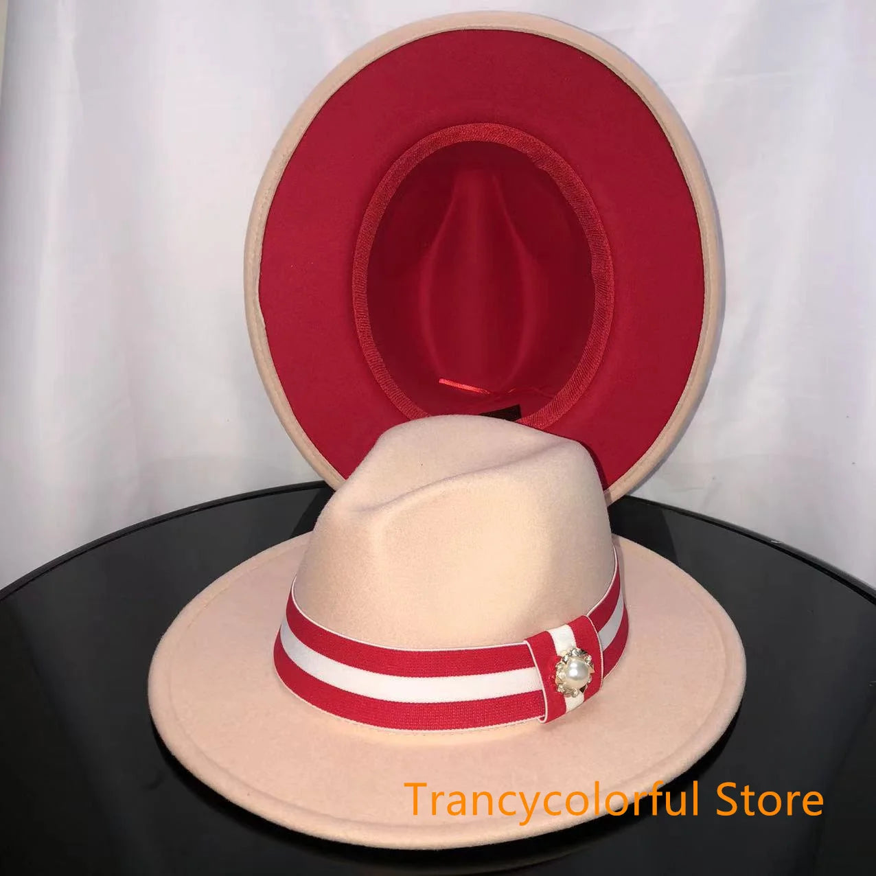 Fedora hat men and women jazz hat stretch ribbon accessories white top hat church men's winter hat шапка женскаязима 2021
