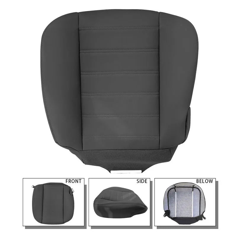 Car Seat Cushions Pad Car Styling For Hummer H2 2003 - 2007 Driver Side Bottom Microfiber Leather Seat Cover