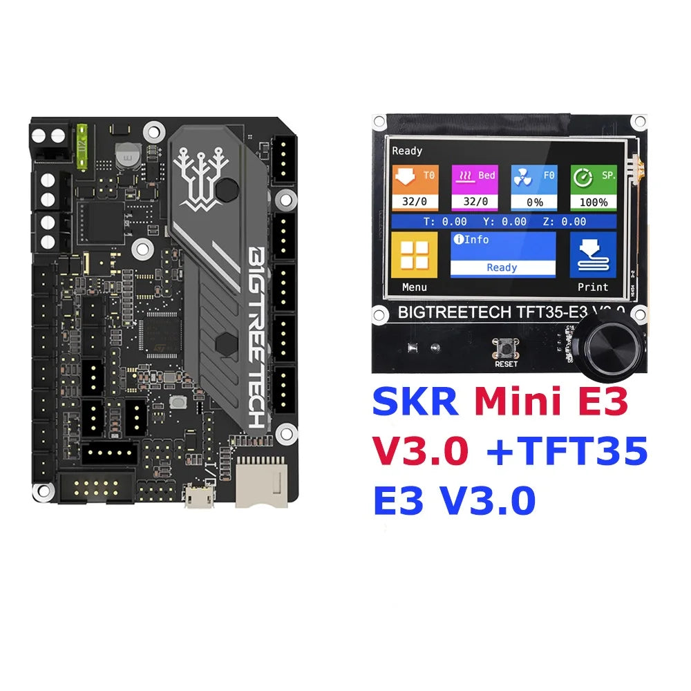 BIGTREETECH 3D Printer Motherboard SKR Mini E3 V3.0 + TFT35 E3 V3.0 Screen Onboard TMC2209 for Ender 3 Pro CR10 3d Control Board