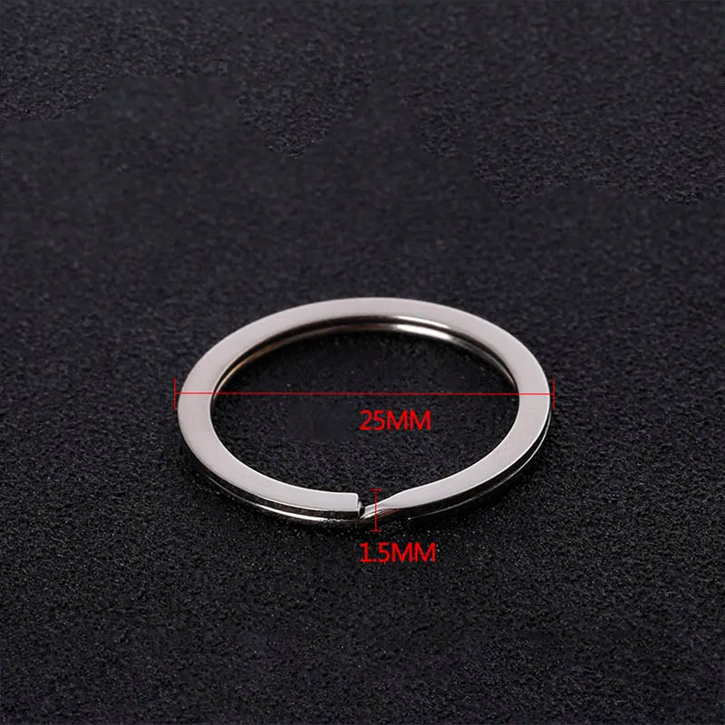 20pcs Split Key Rings 1.5x25mm Metal Hook Ring for DIY Keychain Making Handmade Jewelry Connectors Accessories High Quality