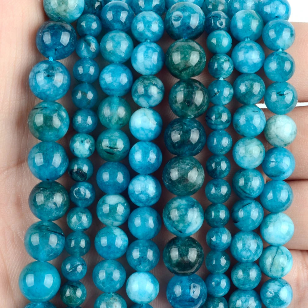 Natural Stone Beads 4 6 8 10mm Tiger Eye Lava Amazonite Turquoises Agates Jaspers Beads For Jewelry Making DIY Bracelet Necklace