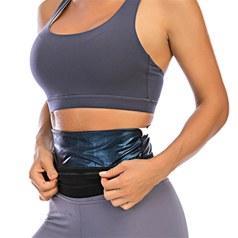 Hot Sauna Sweat Belt Body Shapers Waist Trainer Slimming Workout Gym Fitness Belt for women Abdomen Fat Burning Shapewear