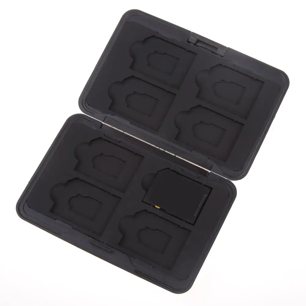 Memory Card Case Silver Micro SD Card Holder SDXC Storage Holder Aluminum Protector Storage Box for SD/ SDHC/ SDXC/ Micro SD