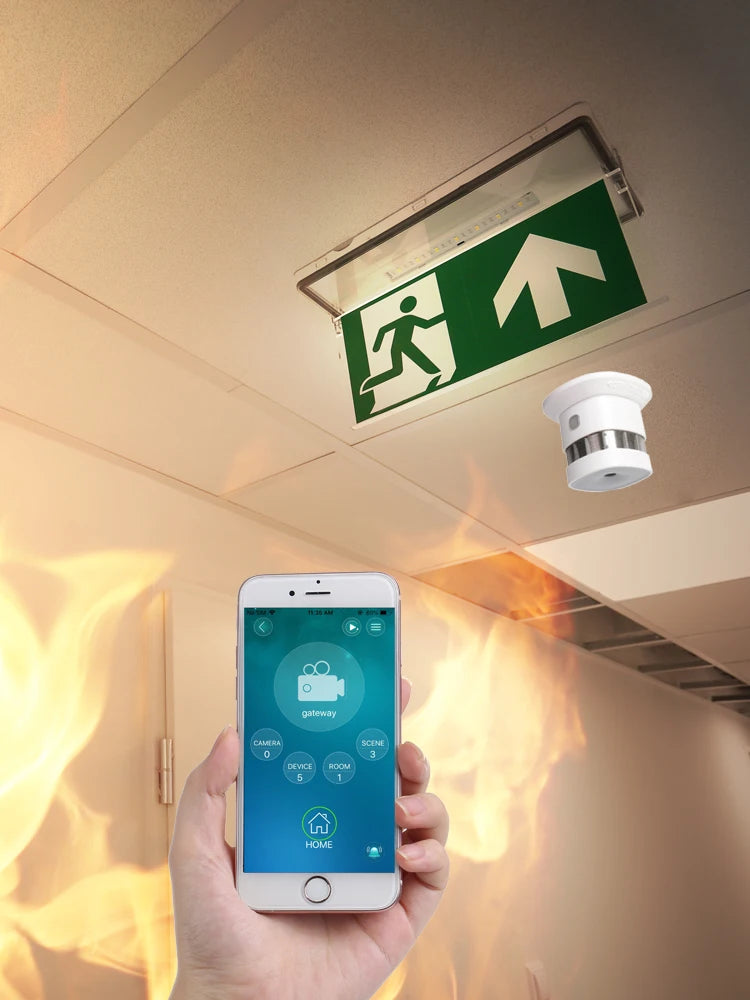 HEIMAN Zigbee Smoke Detector Smart Home system 2.4GHz High sensitivity Safety Prevention  Sensor