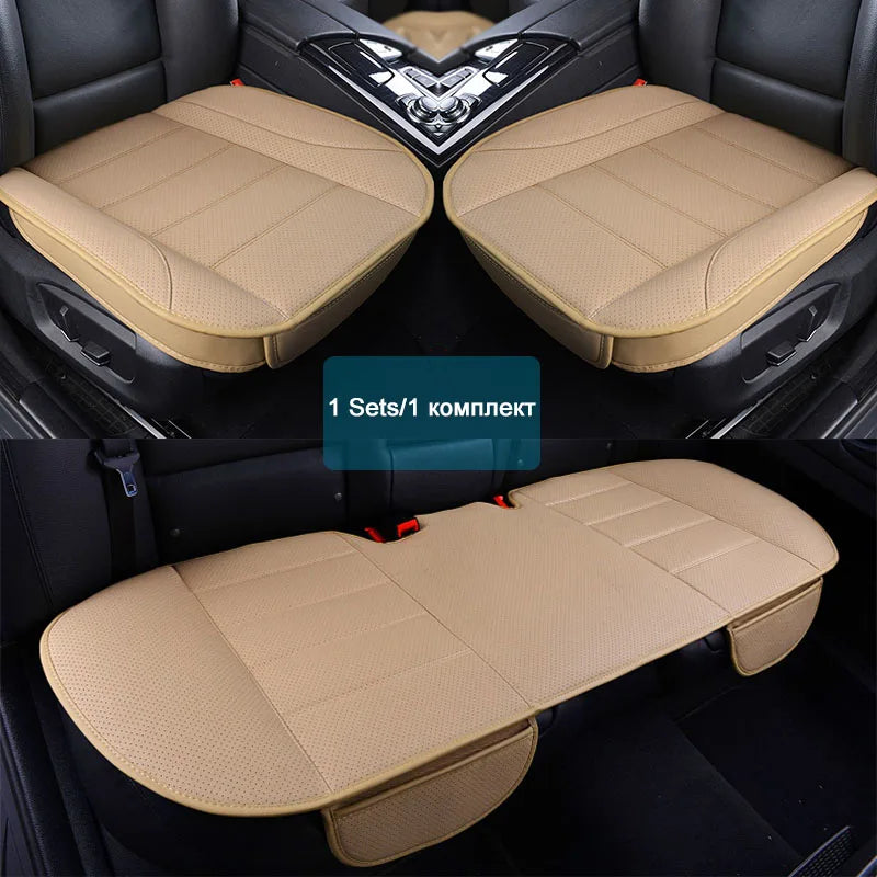 Ultra-Luxury Car Seat Protection Single Seat Without Backrest PU Senior Leather Car Seat Cover For Most Four-Door Sedan&SUV