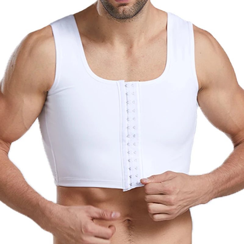 Men's Chest Vest Sweat Chest Bandage Tight-fitting Underwear Body Shaper Corset Support Belt Chest Compression Correct Posture