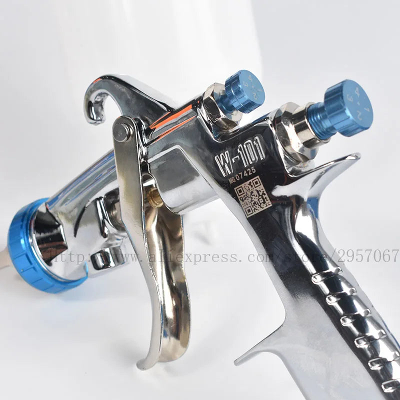 high quality W101 hvlp gravity spray gun W-101 400CC plastic pot 1.3/1.5/1.8mm original authentic spray gun