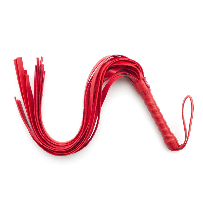 44cm PU Leathe Whip Sex Spanking BDSM Bondage Handle Lash Gay Fetish Horse Adult Erotic Toys For Adults